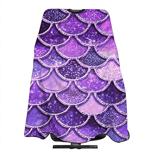 Preisvergleich Produktbild Frisierumhang mit Meerjungfrau-Schuppe, wasserfest, Violett