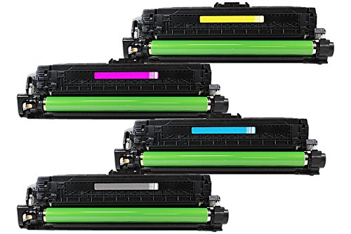 Rebuilt do HP Laserjet Enterprise 500 Color M 551 xh - CE400A - CE403A - Toner zestaw ekonomiczny czarny, cyjan, magenta, żółty - na ok. 1 x 5500 i 3 x 6000 stron (5% pokrycia)