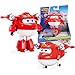 Super Wings EU740283 - Transformations-Flugzeug Supercharged Jett, ca. 12,7 cm große Spiel-Figur für Kinder, verwandelbares Spielzeug-Flugzeug und Roboterfigur, Rot de Jet günstig Kaufen-Super Wings EU740283 - Transformations-Flugzeug Supercharged Jett, ca. 12,7 cm große Spiel-Figur für Kinder, verwandelbares Spielzeug-Flugzeug und Roboterfigur, Rot