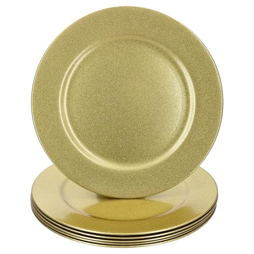 MamboCat 6-TLG. Set Platzteller Gold I Weihnachts-Teller I Tisch-Set,...
