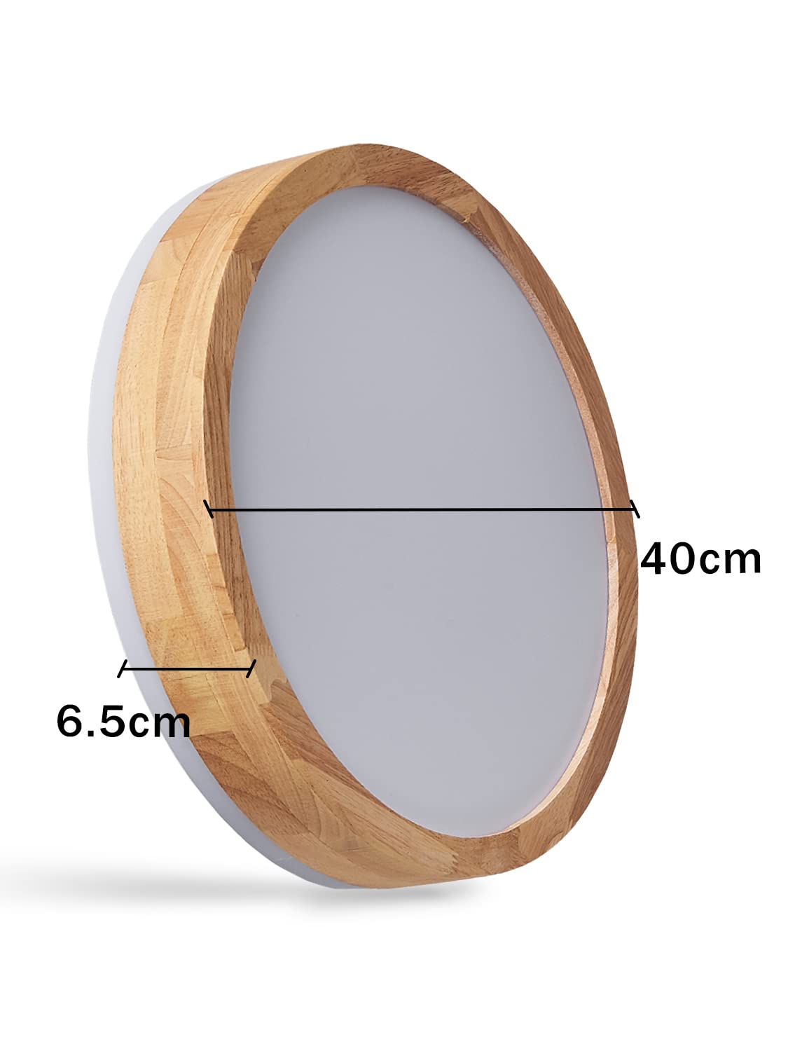Deckenlampe LED Deckenleuchte Dimmbar 3000K-6000K,Deckenlampe holz | 32W 40cm Deckenlampe Wohnzimmer Deckenleuchte Rund Lampe Decke Deckenlampe für Schlafzimmer Küche Esszimmer Flur