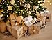 Natural Kraft from Santa Claus Gift Tag Stickers – 2 x 3 Inch Holiday Labels, Roll of 100 – Rustic Christmas Tags for Wrapping Presents, Made in The USA
