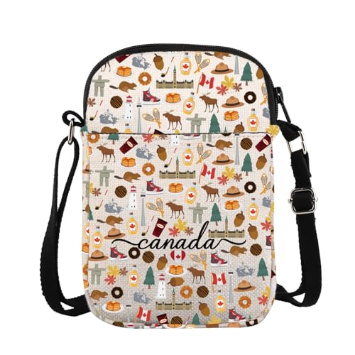 VAMSII Canada Travel Crossbody Bag Canada Souvenir Gifts Canada Travel Merchandise Gift
