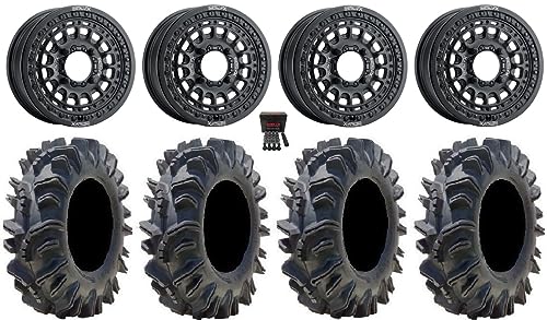 Bundle-9-Items-Metalfx-Hitman-Beadlock-15-Wheels-Black-34-Terminator-Tires-4X137-Bolt-Pattern-10Mmx125-Lug-Kit 513rpn9j2gl. sl500