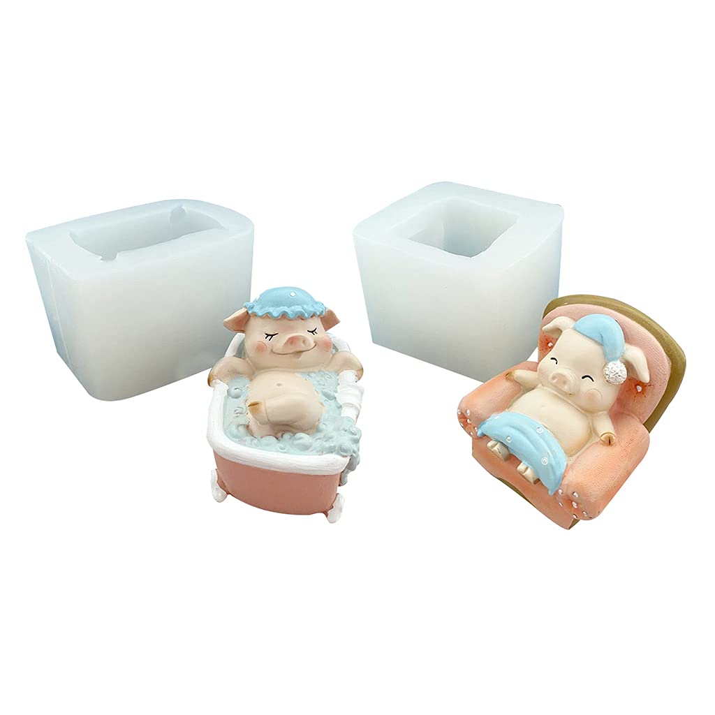 3D-Cartoon-Seifenform, lebensmittelecht, weiche Silikonformen, Herstellung von Eisblöcken, Süßigkeiten, Fondant, Gelee, Dekoration, Backzubehör