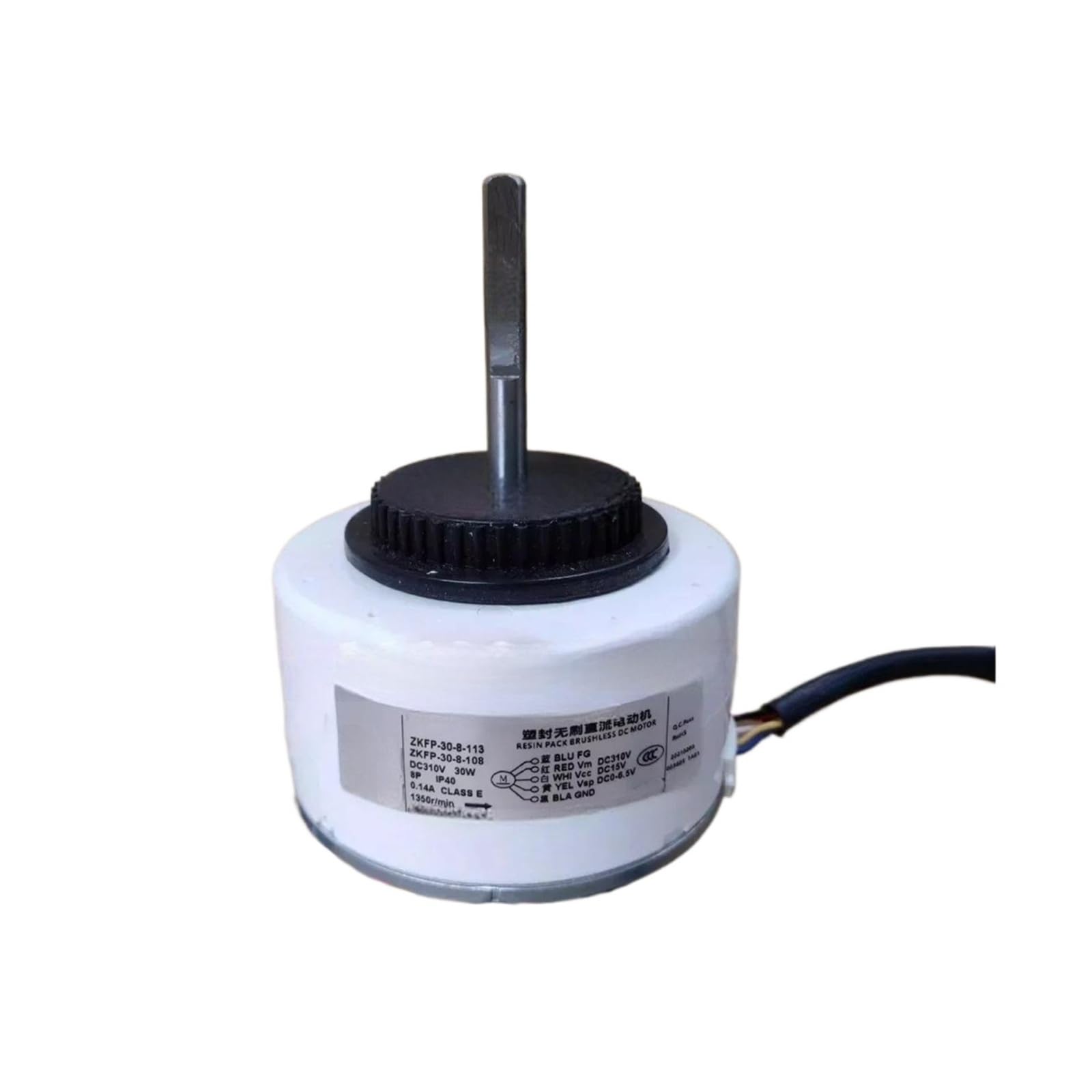 Motore Del Ventilatore CC Dell'unità Interna Del Condizionatore D'aria ZKFP-30-8-108 DC310 30 W 1300 Giri/min ZKFP-30-8-113 Parti Di Condizionamento