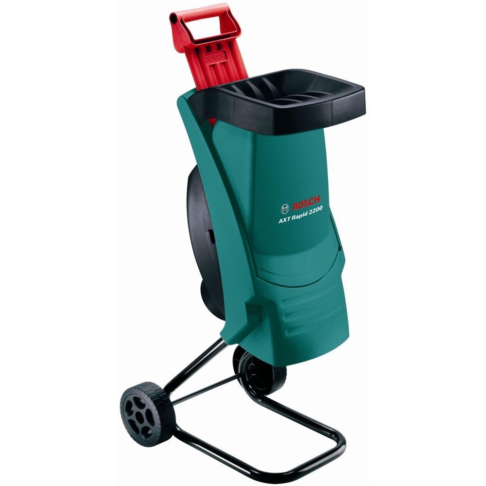 Bosch AXT Rapid 2200 Häcksler (zum leistungsstarken Häckseln von Gartenabfällen; kraftvoller 2200-W-Motor)