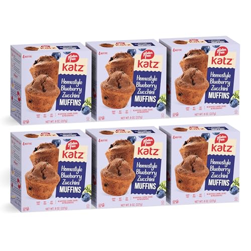 Katz Gluten Free Homestyle Blueberry Zucchini Muffins, Healthy Snacks For