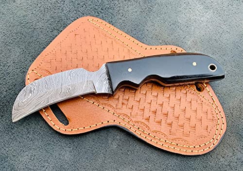 Custom Handmade Damascus Hawkbill knife