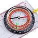 Beuiouer Baseplate Ruler Compass Map Scale Magnifier with Strap Camping Hiking OCOMP7198
