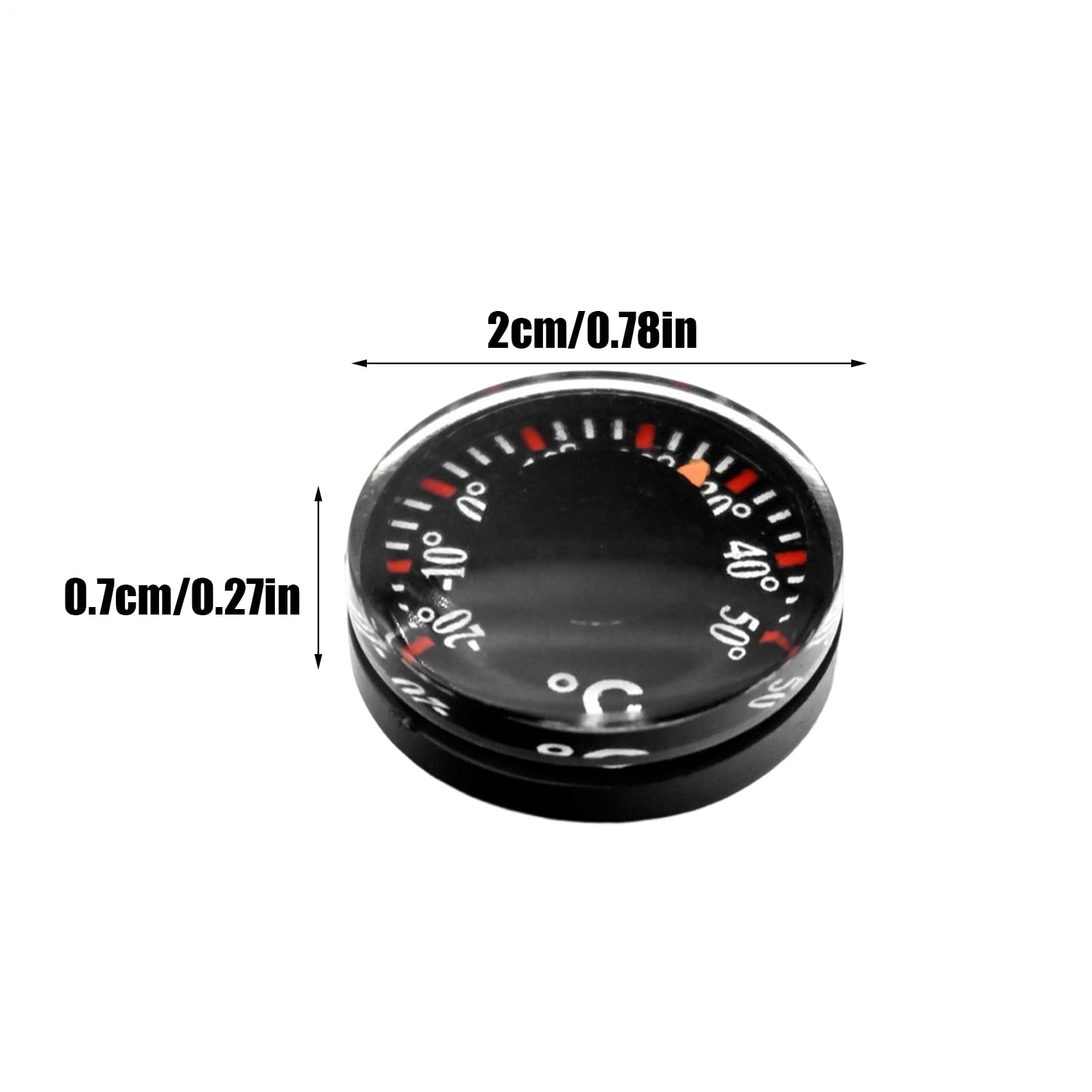 Autotemperaturanzeige,Kleines Mechanisches Tragbares Temperature Gauge,Außenfenster-Thermograph | Für Thanksgiving, Valentinstag Und Geburtstag, Für Auto, Van Und SUVs, Zum Parken Im Sommer