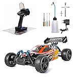 ZLSXAOASP RC Buggy, Nitro Gas Power Rc Car 72CC Oil-powered Truck, 70KM/H Fast Petrol Engine Racing Vehicle 4WD Two Speed Off Road Truck Adult Hobby Toy Gift