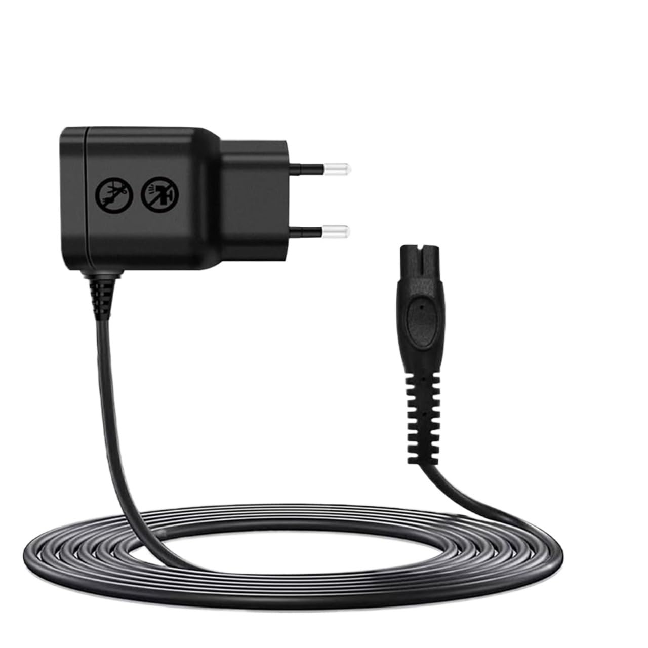 Convertitore Caricabatterie Adattatore For Rasoio KVIFO 5V EU, Compatibile Con Philips, Una Lama QP2724 QP2834 QP1424 QP1924 QP4631 Regolabarba(5V EU 2 PCS)