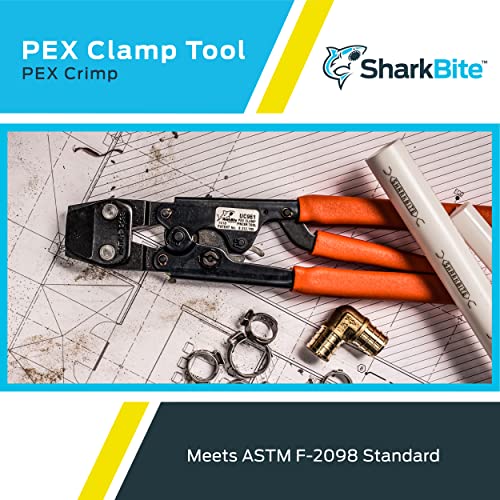 SharkBite PEX Kelepçe Aleti, Turuncu Saplı 3 Saplı Alet, Sıhhi Tesisat Armatürleri, PEX, PE-RT, UC961