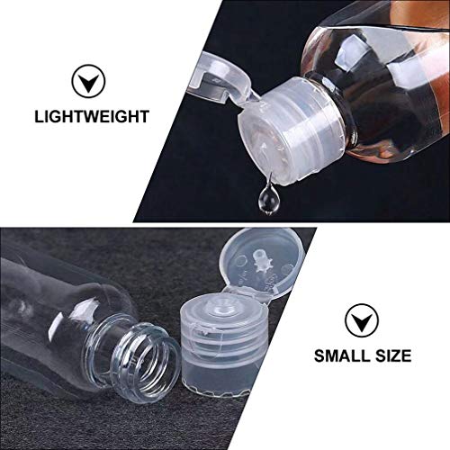 Lurrose Frascos de Squeeze Transparentes RecarregÃ¡veis De 10 Unidades Frascos de Maquiagem de Viage