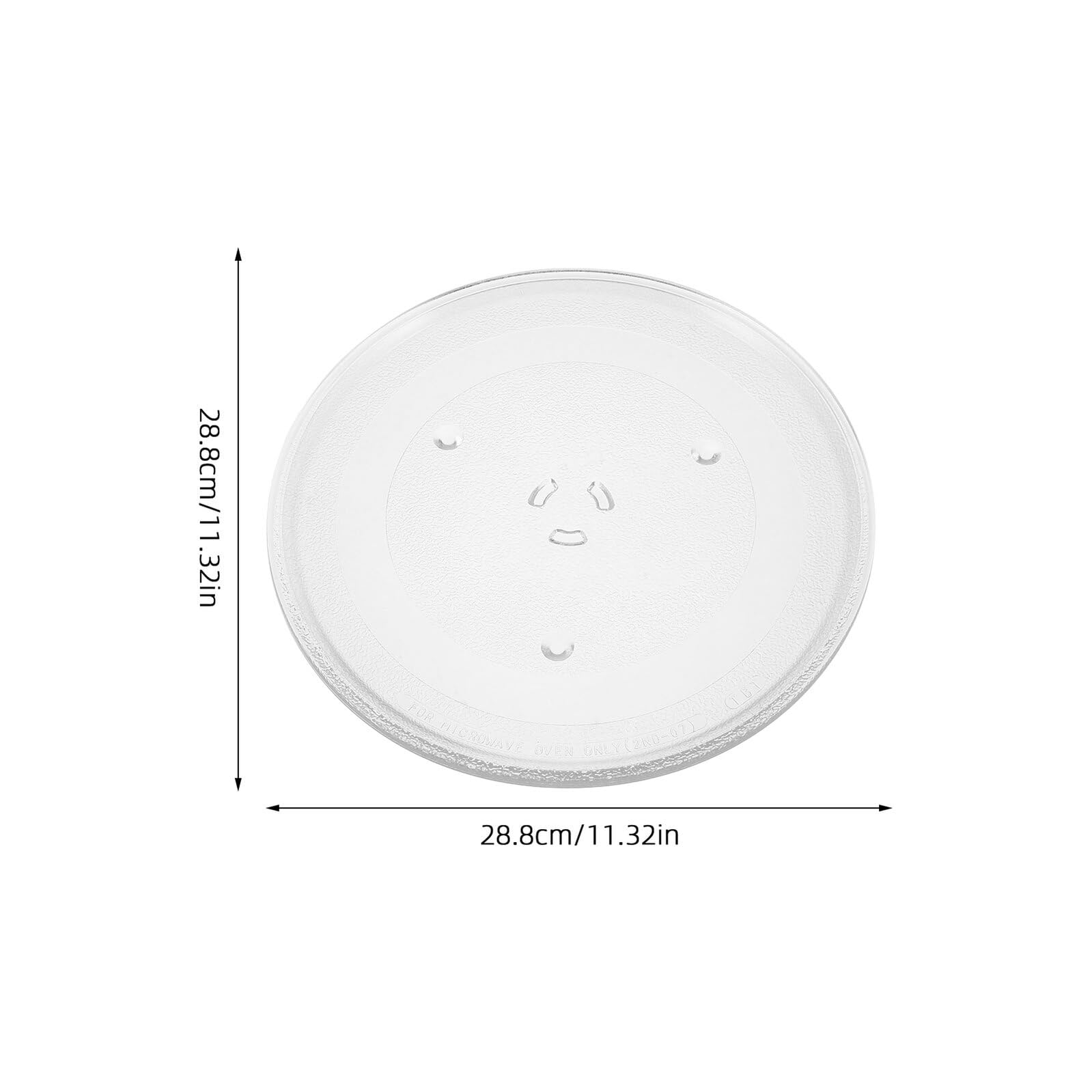 Plato Giratorio para Microondas de Vidrio Compatible con Samsung Bandeja Giratoria Transparente Fácil de Limpiar Repuesto para Microondas