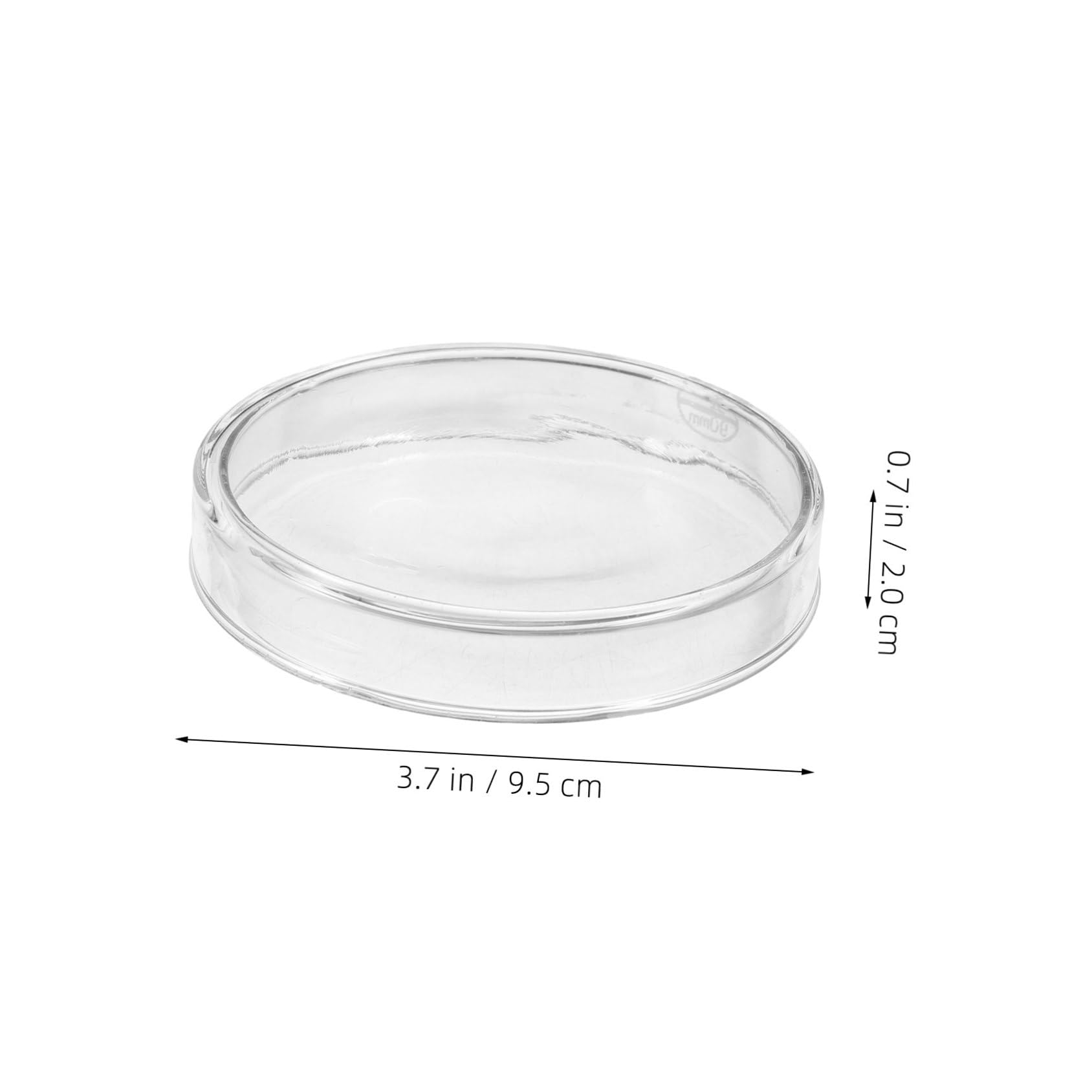 Piastre di Petri in Vetro 90mm 5 Pezzi, Alto Borosilicato | Coperchio Incluso, per Laboratorio e Microbiologia, Resistente al Calore, per Tessuti Vegetali