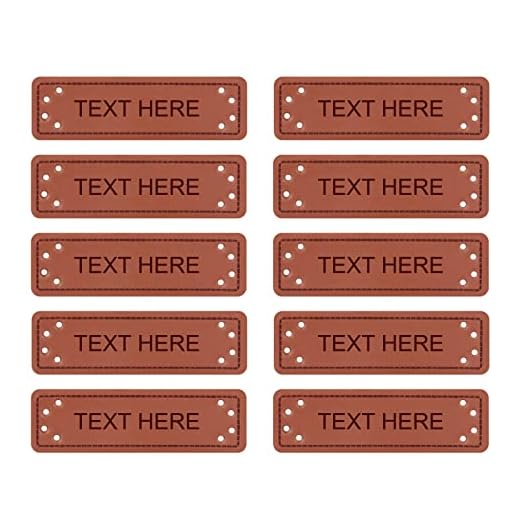 Personalized Leather Garment Labels Set