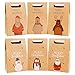 Produktbild weihnachtstüten Geschenktüten mit Griff Kraftpapier, 24 Stücke Weihnachten Geschenktaschen Papiertüte Schokolade Süßigkeiten Organizer Geschenkbox Partytasche für Geburtstag