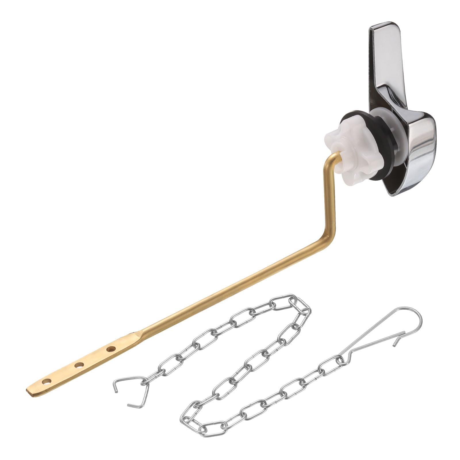Poignée de WC cassée ? Kit levier réservoir toilette universel uxcell argent