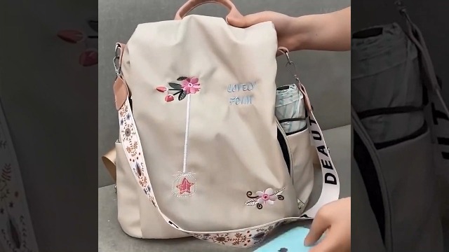 Sac à Dos Femme élégant Sac à Dos Femme Balakaka Anti-vol 12L - 2 En 1 Sac Dos Ou Bandoulière - Nylon Imperméable - Idéal Voyage Et Quotidien Sac Dos Femme Imperméable