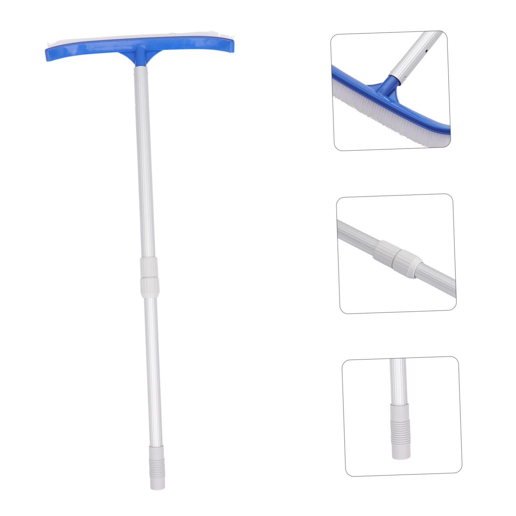 Brosse de Nettoyage pour Piscine Abs, Poils Longs Robustes, 1 Set