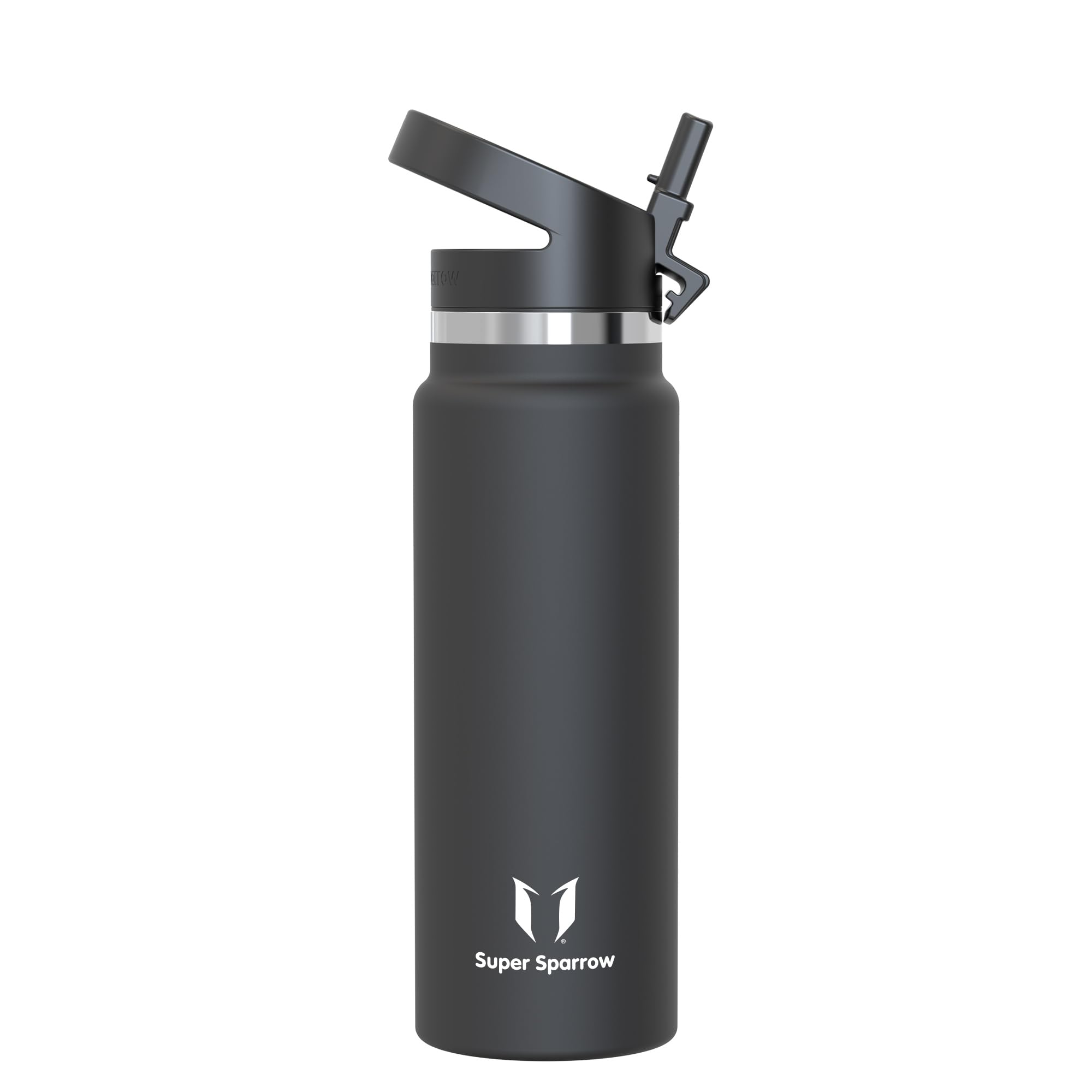 Sparrow Metal Water Bottle 1L Drinks Insulated Water Bottles with Straw