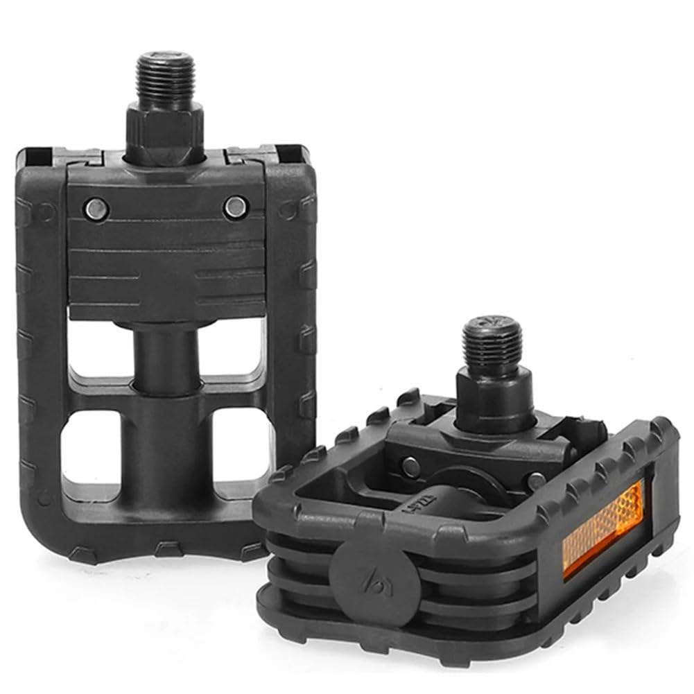 JIASHUNHE Bike Pedals Bicycle Folding Pedal Universal Platform Pedals With Reflector Riding Accessories For Bike Electric Vehicle