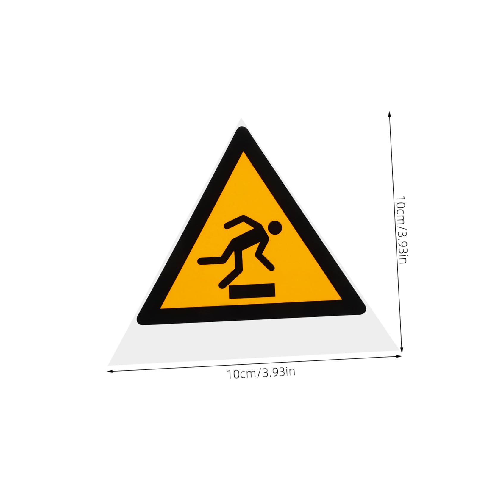 Cabilock Safety Decal Floor Warning Sign Tripping Hazard Alert Adhesive Sticker Indoor/outdoor Use