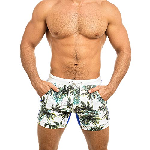 Taddlee Men's Swimwear Swimsuits Swimming Boxer Briefs Surf Board Trunks Pockets