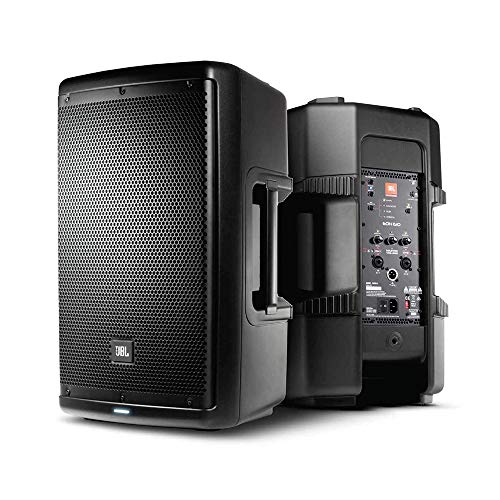 JBL EON610 Two-Way 10\" 1000W Powered Portable PA Speaker, Bluetooth (Pair) Bundle with 2x Speaker Stand, 2x XLR Cable & Stand Bag - Thumbnail 3
