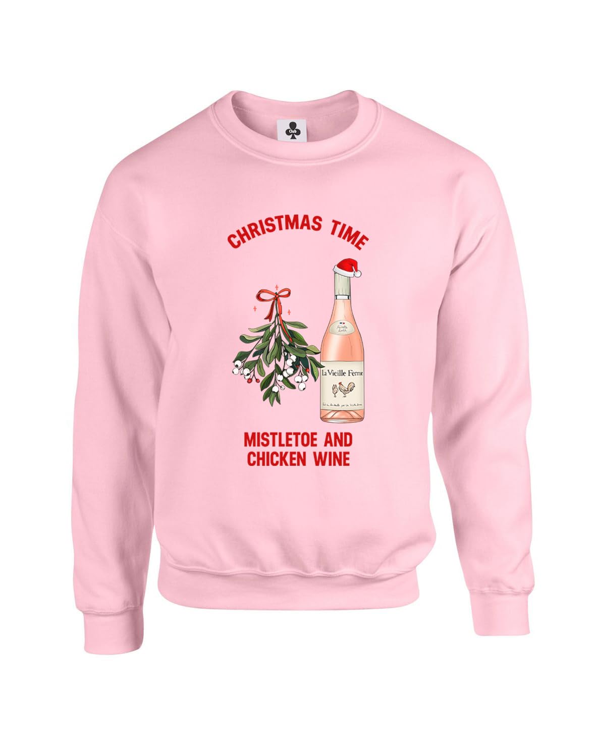 Taylor Brown Christmas time, chicken wine meme novelty xmas festive santa iconic rude joke cute Unisex Funny Adults Sweatshirt Jumper
