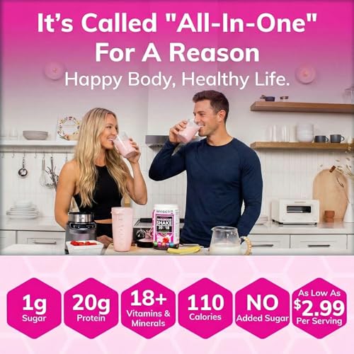 INVIGOR8 Superfood Grass Fed Whey Protein Isolate Shake Natural Strawberry Gluten-Free and Non GMO Meal Replacement with Probiotics and Omega 3 (645g) - Thumbnail 4