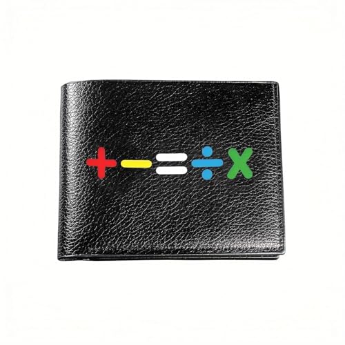 Portefeuille symboles mathématiques de qualité supérieure pour homme élégant
