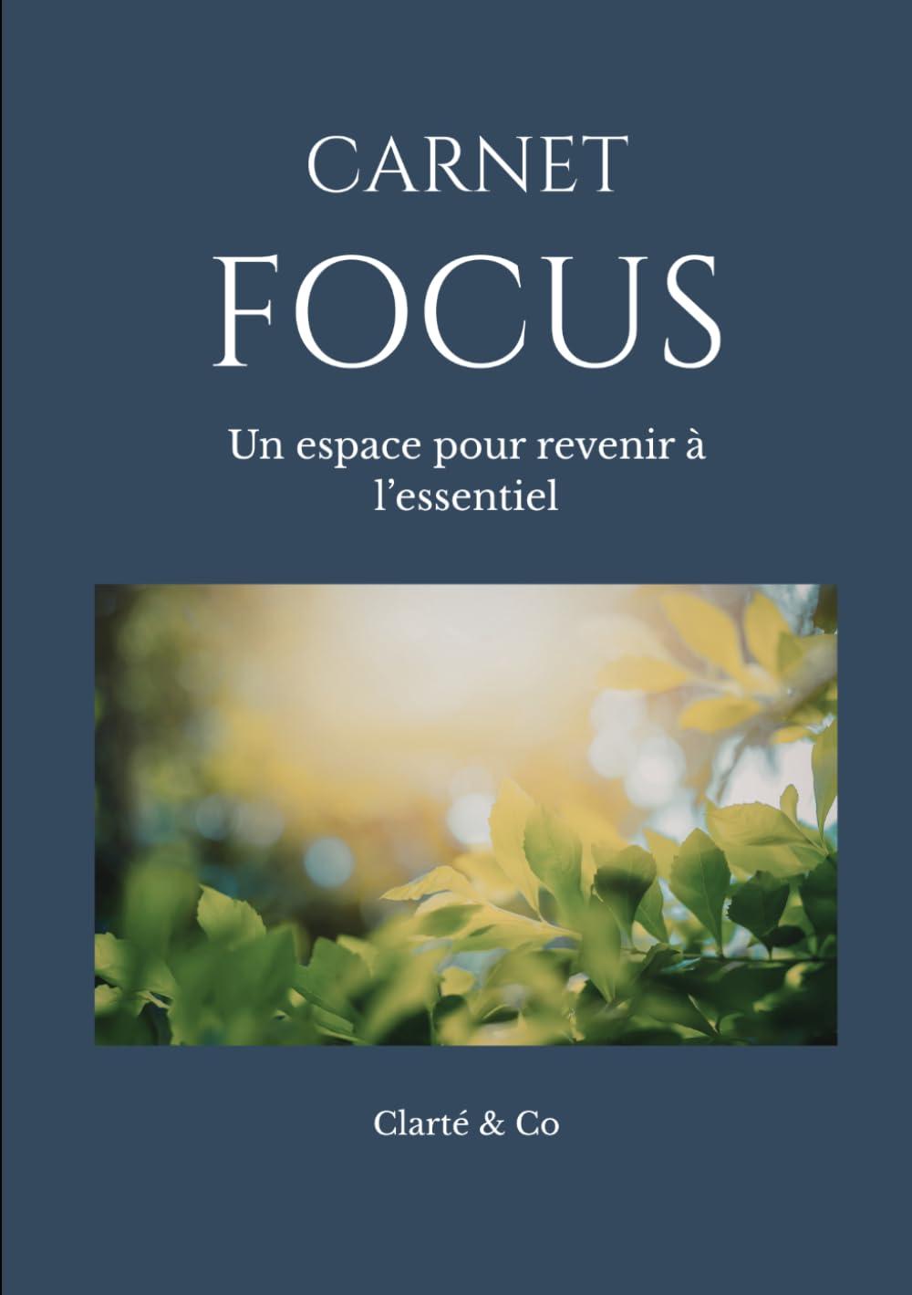 Carnet Focus: Un espace pour revenir à l’essentiel (Carnets Clarté & Co)