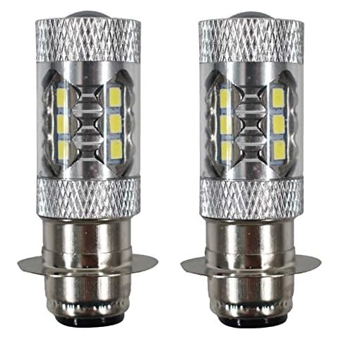 2x 80W LED Headlights Bulb For Honda Rancher 350 400 Recon 250 Super White 6000K Cover