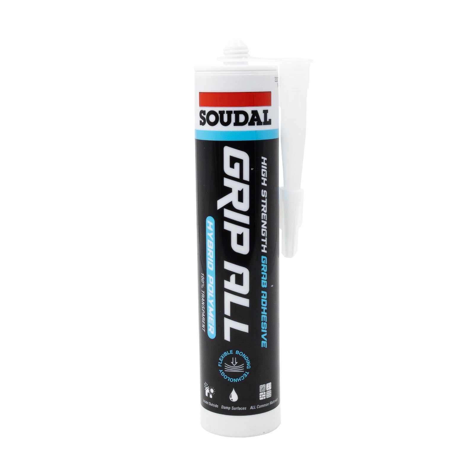 Soudal Grip ALL Hybrid SMX Polymer Adhesive (3 Pack) - Clear