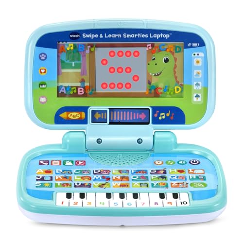 VTech Swipe and Learn Smarties Laptop, Blue