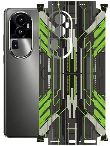 Image of AtOdds - Full Body Back Screen Guard Protector Film - Lamination Wrap Skin Sticker Compatible with Oppo Reno 10 PRO Plus | Scratchproof Matte Finish (Cyber Green)