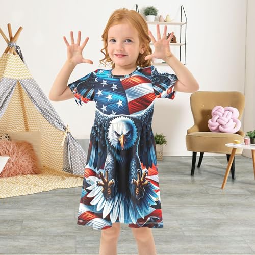 Toddler Girls Dresses American Eagle USA Casual Clothing 2t Summer Outfits Little Girl4