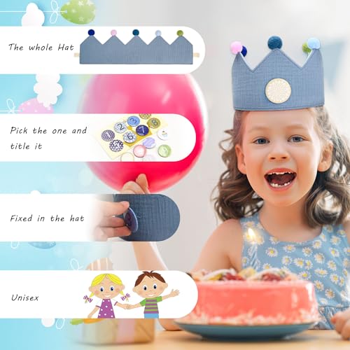 WDJLNZB Corona di Compleanno, Cappello Compleanno