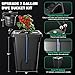 2 Buckets DWC Hydroponics Grow System with Top Drip Kit, 7 Gallon Deep Water Culture with Air Pump, Air Stone, Air Hose, Recirculating Drip Garden System