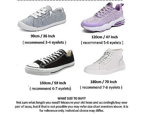Image of SHOESHINE Sports & Sneakers Shoe Laces - 2 Pairs Set Flat Shoelace for Men & Women