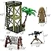 dspitwod Military Weapons Pack Building Block Toys Army Accessories with Sentry Guard Tower Set Compatible with Mini Figure Brick Toy for Boys Age 6-12 Years