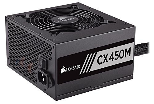 Image of Corsair CX450M 450 W 80+ Bronze Certified ATX Power Supply Unit - Black