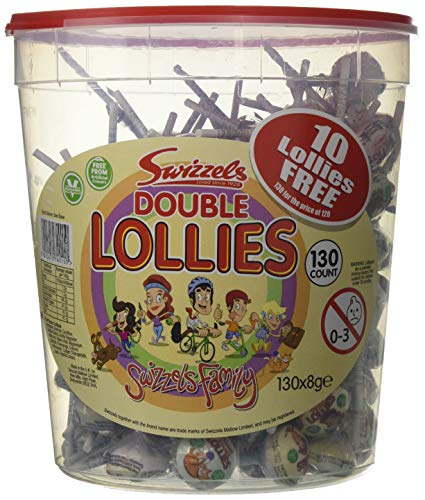 Swizzels Matlow Double Lollies Lollipops Tub Full