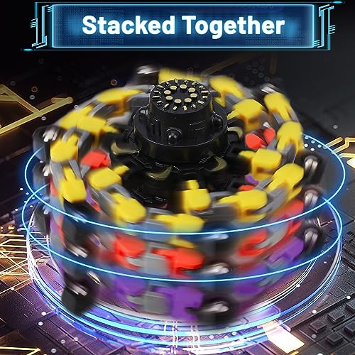 Transformer Chain Robot Fidget Spinner Toy 6 Pack - Image 4
