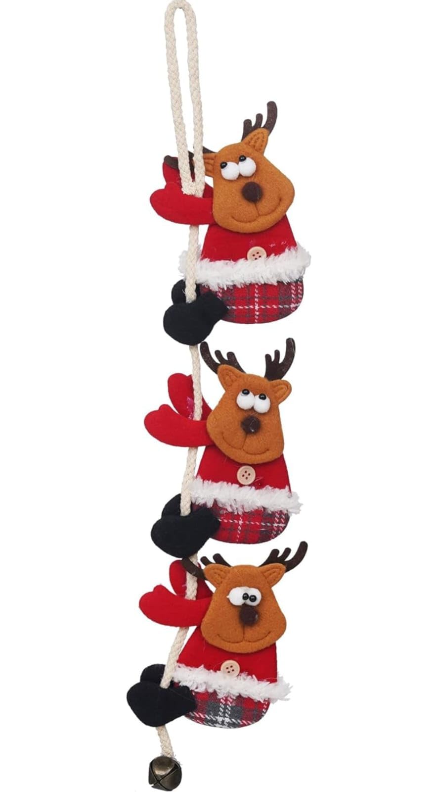 Christmas Tree Ornaments - Snow Deer Hanging -4