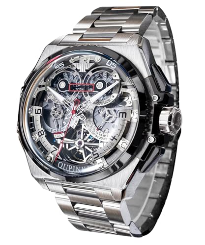 OUPINKE Relojes de hombre Reloj mecánico automático Clásico Cristal de zafiro...