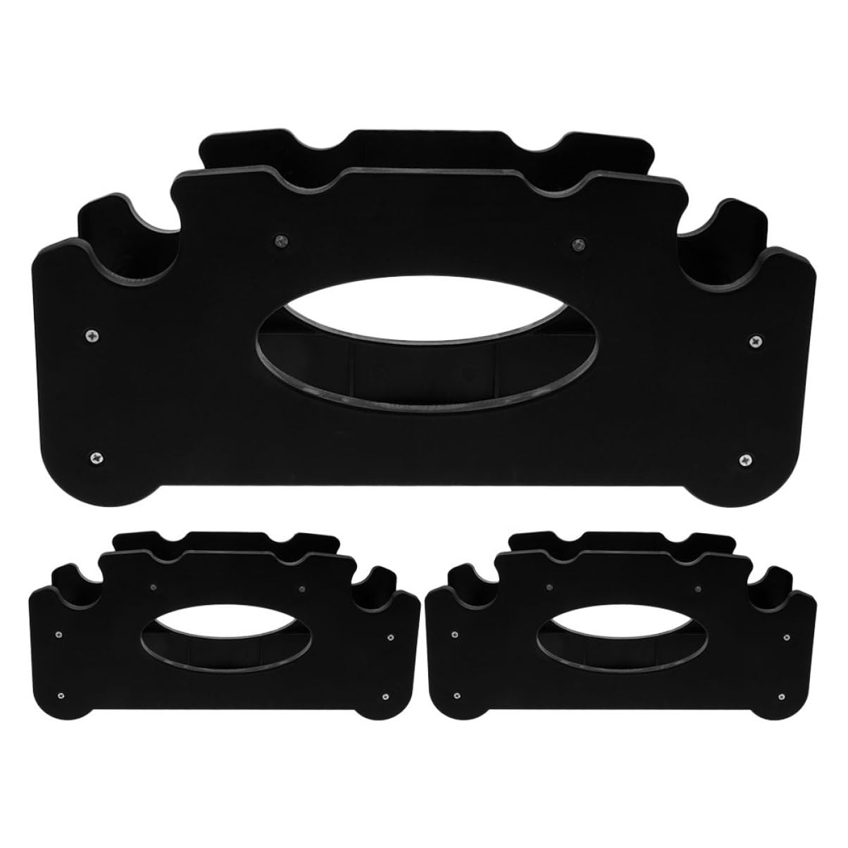 Mipcase 3Pcs Dumbbell Rack Stand Detachable Weight Storage Organizer for Home Gym Durable Multi Heavy Duty Dumbbell Bracket for Strength Training Movable Design